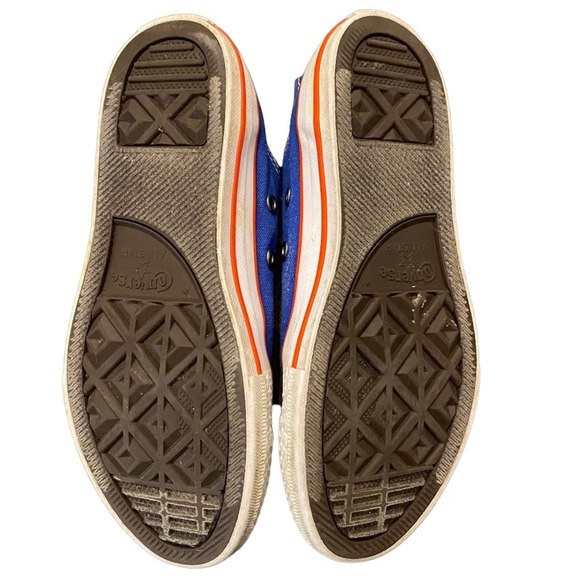 Converse Chuck All Stars Taylor Low Top Blue and Red Size 1.5 Youth Unisex - Picture 4 of 7